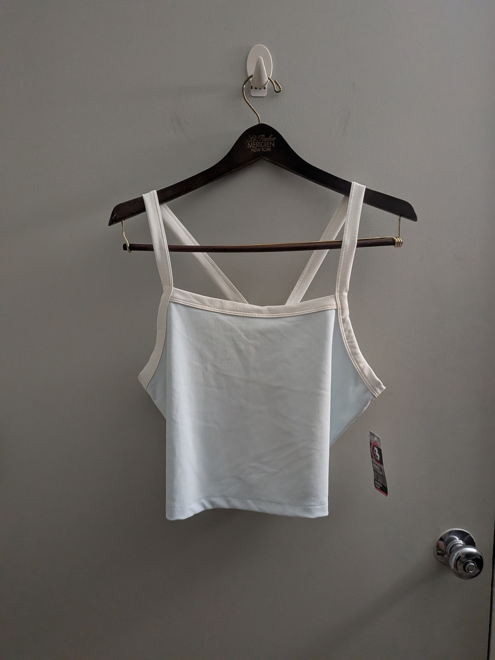 Women's White Square Neck Tank Top - Classic Everyday Style NWT XXL Festival Sun